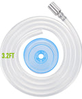 Silicone Water Dispenser Hose For 5 Gallon Bottles With 304 Stainless Steel Countersunk Head Replacement Hose for Pump 3.2 ft