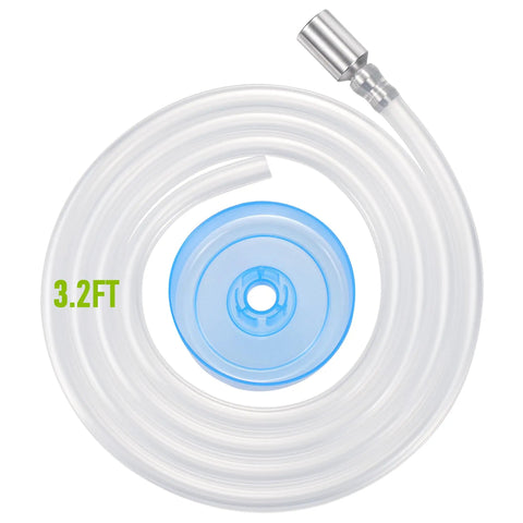 Silicone Water Dispenser Hose For 5 Gallon Bottles With 304 Stainless Steel Countersunk Head Replacement Hose for Pump 3.2 ft