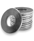 Stack of 100 Pack United States Standard Flat Washers 1/4 Inch Zinc Plated For Corrosion Resistance BCP With 5/16 Inch Inner Diameter And 3/4 Inch Outer Diameter.079 Inch Thick
