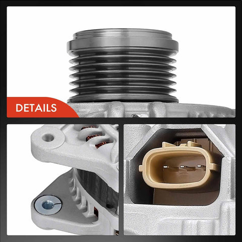 Alternator Replacement For Nissan Altima 2013 Through 2018 2 5L 12V 110A With 6 Groove Clutch Pulley Clockwise Drop In
