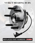 Front Wheel Bearing Hubs Assembly Set For 2007-2014 Chevy Cadillac GMC Trucks And SUVs, 6 Lug, 4WD Or AWD, With ABS