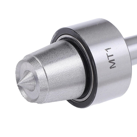 Close-up of MT1 Tailstock Center Spur Cup For Wood Lathe And Metalworking Lathe Live Center Drive, heavy duty steel construction, precision tool