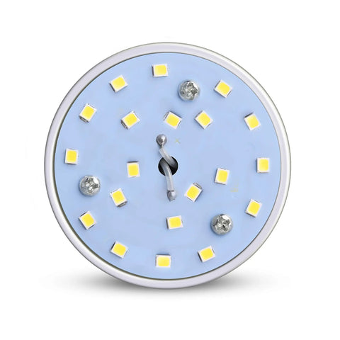 Close-up of LED chips on Killer Bright Daylight LED Corn Bulb 200W Equivalent, E26 Base, 360 Degree Coverage, 3000 Lumens