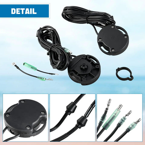 Trim Sender Limit Switch Kit Replacement for Mercruiser Sterndrives MC I R MR Alpha One Gen II Bravo with wiring and connectors