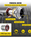 Close-up of 1450W copper motor for Heavy Duty 800 Kg Electric Chain Hoist Winch with remote control, showcasing design and components.