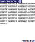 List of compatible models for Upgraded Dryer Heating Element Assembly 00436460 Replacement For Select Dryers