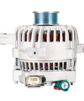 Front view of Beefy Replacement Alternator For Ford F150 4.6L And 5.4L 2004 To 2008 Expedition 5.4L 2005 To 2006, durable design.