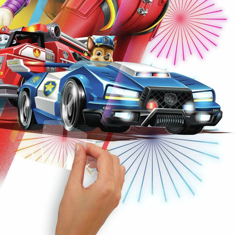 Applying Paw Patrol Movie Peel And Stick Giant Wall Decals For Kids Room, Reusable Removable Vinyl Wall Art on smooth surface