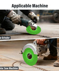 5-Piece 4.5 Inch Glass Cutting Discs For Angle Grinder Ultra-Thin Diamond Saw Blades in use with angle grinder and circular saw