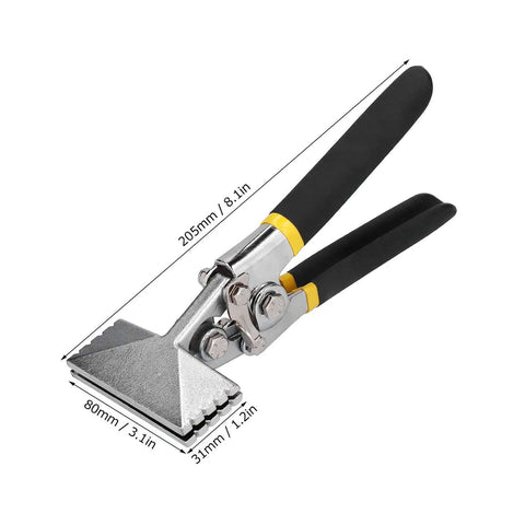 3 Inch Sheet Metal Hand Seamer With Straight Jaw Bender Tool for bending and flattening, chrome vanadium, 205mm length
