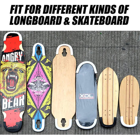 Durable Rubber Deck Protector For Skateboards And Longboards, Grippy Edge Guards For Nose And Tail, Prevent Nicks And Chips