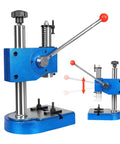 No Sweat Cast Iron Desktop Arbor Press 0.5 Ton Manual Hand Press Compact Bench Tool for precise small component tasks.