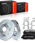 Top Shelf Front Brake Rotors And Ceramic Pads Kit 6 Pack 11.57 Inch Fits Jeep Compass Patriot Mitsubishi Outlander, featuring rotors and pads.