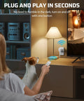 Person using remote to control Wireless Control Outlet For Holiday Decor No Fuss Plug And Play With Remote 2 Remotes And 5 Outlets