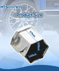 21 Pcs Car Wheel Nut Covers 21mm Universal Lug Nut Caps Chrome Gloss ABS Auto Bolt Head Protectors with size details