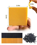 8 Piece Heel Cap Replacement Kit For Boots With Non Slip Rubber Heel Caps And Chunky Heel Tips Plus 40 Shoe Nails For High Heels
