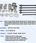 50 Piece Universal Pull And Press Sleeve Kit For Bearings Seals And Bushings Removal And Installation In Cars And Light Trucks With 5 Pulling Spindles Gloves And Tool Box