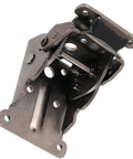 Built Tough Foldable Support Brackets With Self Locking Extension Mechanism and Full Mounting Screw Kit for Table Legs Bed Frames, close-up view.
