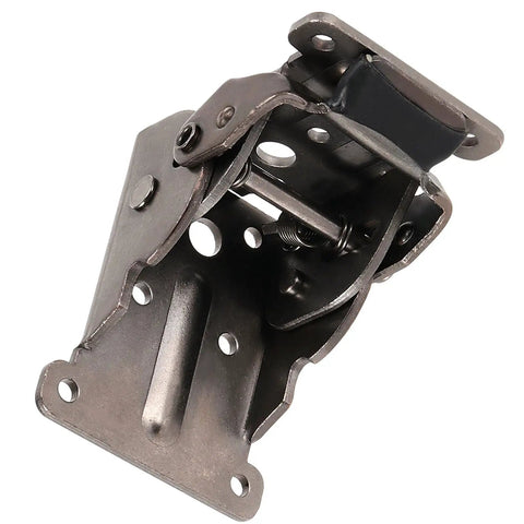 Built Tough Foldable Support Brackets With Self Locking Extension Mechanism and Full Mounting Screw Kit for Table Legs Bed Frames, close-up view.