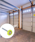 Image of Top Shelf 15 Pack 1.8 Inch Green Nylon Garage Door Rollers Featuring Quiet 6200ZZ Precision Ball Bearings in garage.