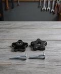 For Plum Handle Bolt And Knob Kit Perfect For Lawn Mowers And Snow Blowers Tough Replacement Parts to Get Your Outdoor Gear Back On The Road Fast, black plastic knobs and bolts
