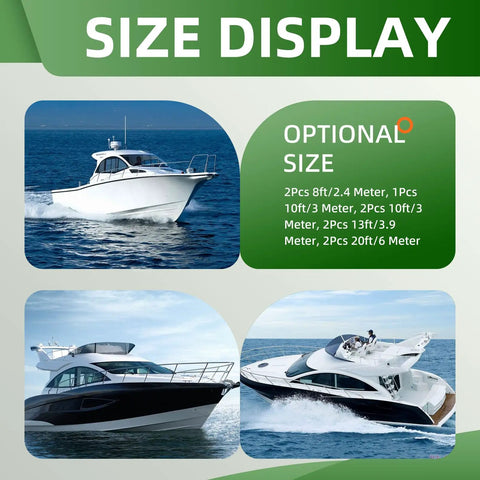 Different boat sizes for 2 Pack 10ft Marine Throttle And Shift Control Cable 33C Compatible With Outboard And Inboard Engines