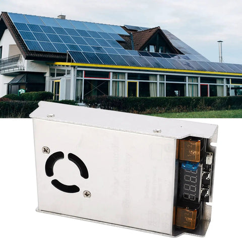 Heavy Duty MPPT Solar Boost Controller Step Up Charge Regulator Built Tough Boasts 98 Percent Efficiency for solar panel system.