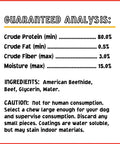 Nutritional analysis and ingredients of American Beefhide 5 Inch Chip Rolls Dog Chew Treats With Real Beef Meat Wrap