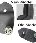 Comparison of new and old models of 12V RS550 High Speed Motor Gearbox Upgrade for Ride On Toys, highlighting design differences.