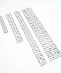 Dead Simple Acrylic Quilting Rulers And Nifty Fabric Cutting Templates For Patchwork Projects Hella Accurate sewing tools set of four rulers.