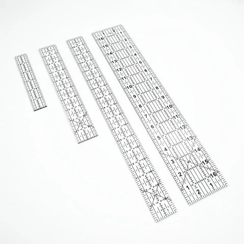 Dead Simple Acrylic Quilting Rulers And Nifty Fabric Cutting Templates For Patchwork Projects Hella Accurate sewing tools set of four rulers.