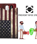 RFID Blocking Card Sleeves Set With Ten Pieces And Five Unique Designs For Identity Theft Protection On The Go Slim Side Load Travel Case