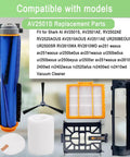 Replacement Parts Kit For AI Vacuum Models AV2501S AV2511AE AV2610WA RV2502AE RV2400WD includes brushes, filters, and cover