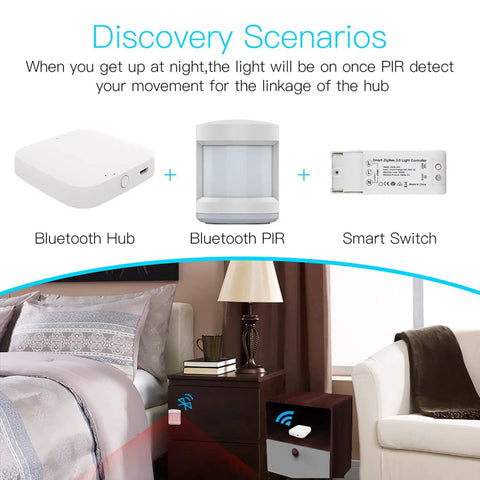 Bluetooth Mesh Gateway For Smart Locks And Tuya Devices, Remote App And Voice Control, WiFi And Bluetooth Hub setup scene