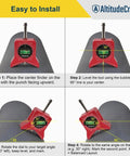 Magnetic Pipe Center Finder Punch Tool For 1 To 10 Inch Pipes And Fittings With Hands Free Magnetic Hold Bubble Level And 360 Degree Dial For Precise Center Marking Quick Alignment And Layout In Pipefitting on pipe