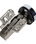 Close-up of Stainless Steel 201 Glass Cabinet Door Hinges 2 Pack With 35 Cup Damping Buffer Silent Close Soft Close Hinge For Cabinets
