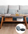 20 Pack 1 Inch Round Furniture Sliders With PTFE Teflon Bottom Heavy Duty Chair Glides For Smooth Carpet And Laminate Floors Zero Hassle Nail On Design Slip Free Grip showcasing on a coffee table.