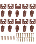 10 Pack Drawer Track Guide And Glides Plastic Replacement Parts With 30 Screws For Center Mount Drawer Slides