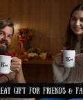 Smiling couple holding Funny High Power Rocketry Mug For Hobby Lovers Sarcastic Gift Idea Ironic Quote Fan Gift Large 15 Oz White Ceramic Cup