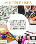 Slim Canvas Coin Purse And Card Holder For RV Lovers And Camp Buddies, multiple uses for money, cards, stationery, cosmetics.