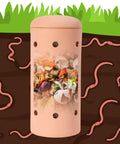 Underground Worm Composting Bin 10 Inch For Outdoors Easy To Use For Beginners Inground Worm Composter for kitchen waste