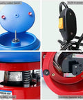 Heavy Duty 3.5L Vibratory Tumbler Polisher Straight Up Beast Mode Benchtop Finishing Machine power switch and motor details