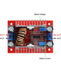 Heavy Duty DC Step Up Boost Converter Pair With No Hassle Voltage Tuning And Twin Heatsinks for power adjustment