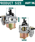 Carburetor Assembly 13624001 dimensions for TrailMaster MID XRS XRX Go Kart and Buggy 168cc 196cc 5.5 6.5 HP Motors