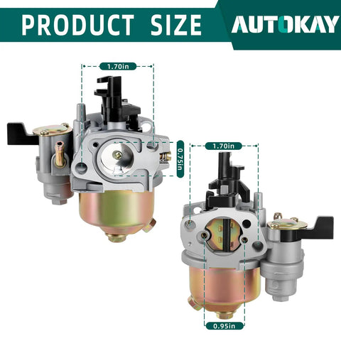 Carburetor Assembly 13624001 dimensions for TrailMaster MID XRS XRX Go Kart and Buggy 168cc 196cc 5.5 6.5 HP Motors
