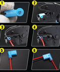 Step-by-step use of Right Angle Spade Connectors Nylon Flag Spade Female Insulated Terminals For 22 18 18 14 12 10 Gauge