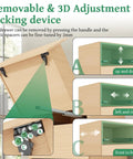 Diagram showing 3D adjustment locking device for Smooth As Butter 18 Inch Undermount Drawer Slides Two Pack.