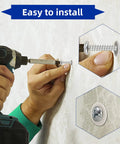 260 Pcs Self Drilling Drywall Anchors Set With Nylon Plastic Wall Anchors And Screws For Drywall No Pre Drill Hole Preparation Required Three Sizes 10x35mm 13x42mm And 15x32mm Durable Zinc Steel Screws For Indoor Or Outdoor Use installation example