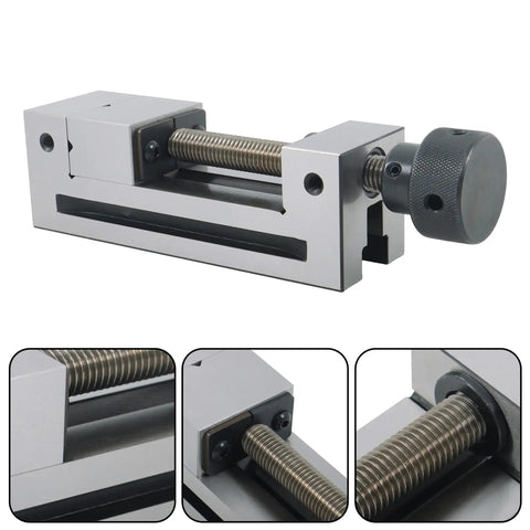 Heavy Duty Qgg50 Machine Vise For 2 Inch Surface Grinder CNC Milling with swivel base, showcasing precision locking mechanism.