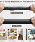 Worry Free Baby Proofing Corner Guards And 20.5 FT Furniture Bumper Strips With Squishy Foam Padding to cushion hard bumps on furniture.